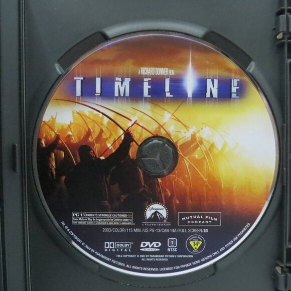 Timeline DVD Paul Walker 2003 - Picture 5 of 5